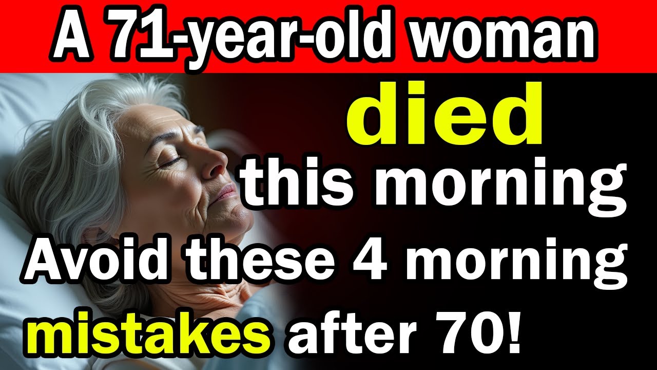 4 Morning Mistakes to Avoid After 70 for a Healthier and Longer Life - Elderly Wisdom