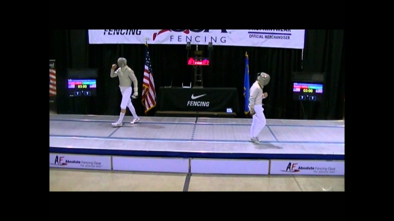 2015 March NAC Div III Men's Saber Gold Medal Final: Joshua Meehan vs. Kevin Chen