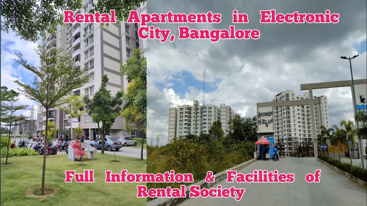 Apartments | Flat for Rent | Electronic City | Bangalore Rental Apartments | Society | Vlog