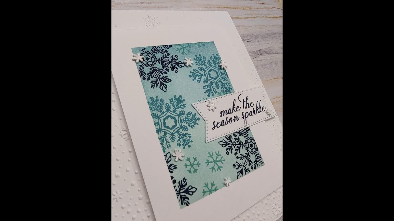 Sparkling Snowflakes and a Masking Technique