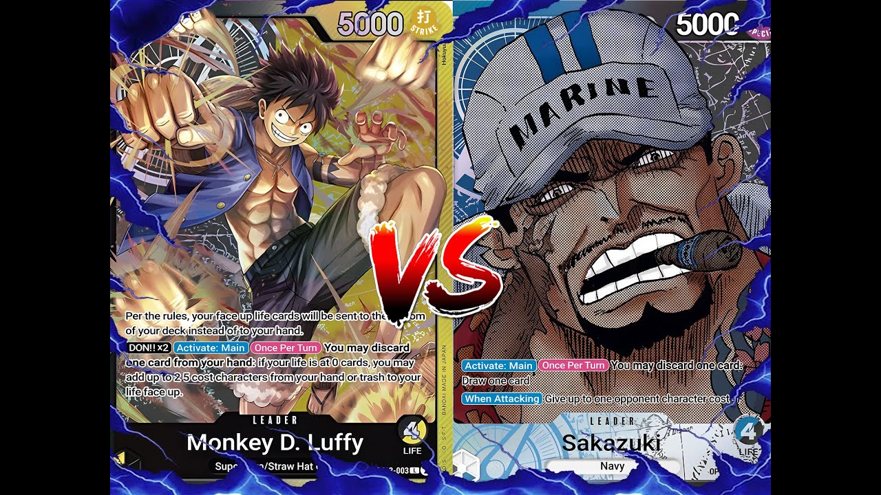 One Piece Card Game Locals OP06 Black Yellow Luffy vs Sakazuki