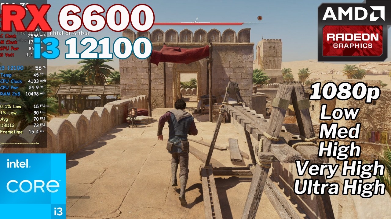 Assassin's Creed Mirage | Rx 6600 | 1080p