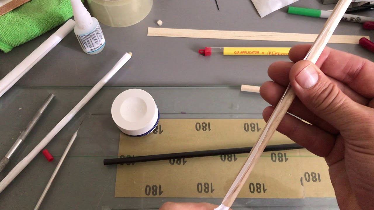 Completing the rolled motor stick for Nocals and indoor stick models