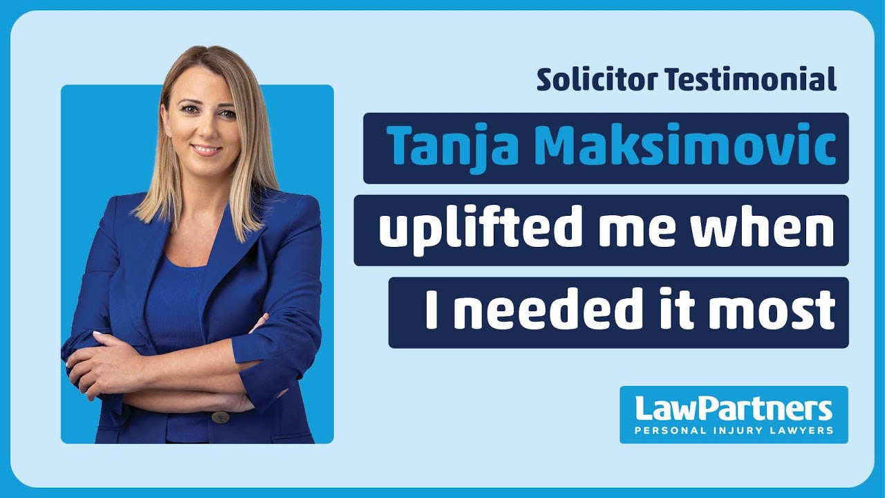 Tanja uplifted me when I needed it most | Law Partners
