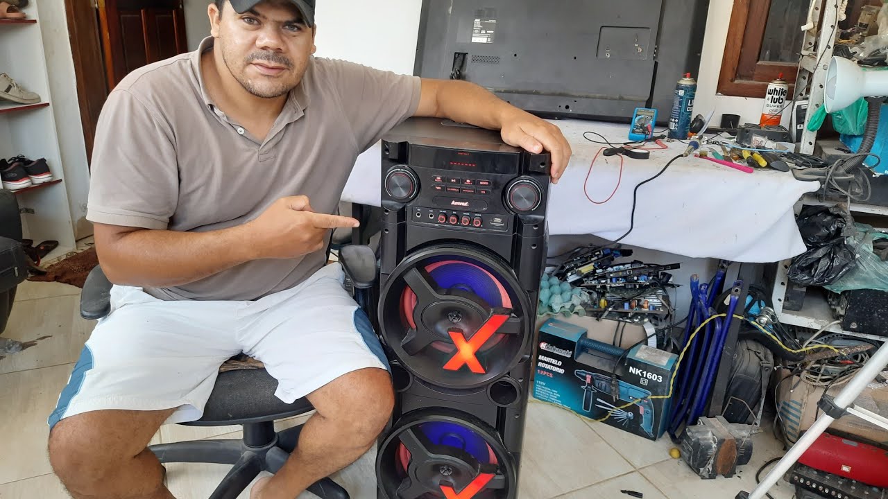 CAIXA AMPLIFICADA AMVOX ACA 1300 NEW X, NÃO LIGA,  (RESOLVIDO )