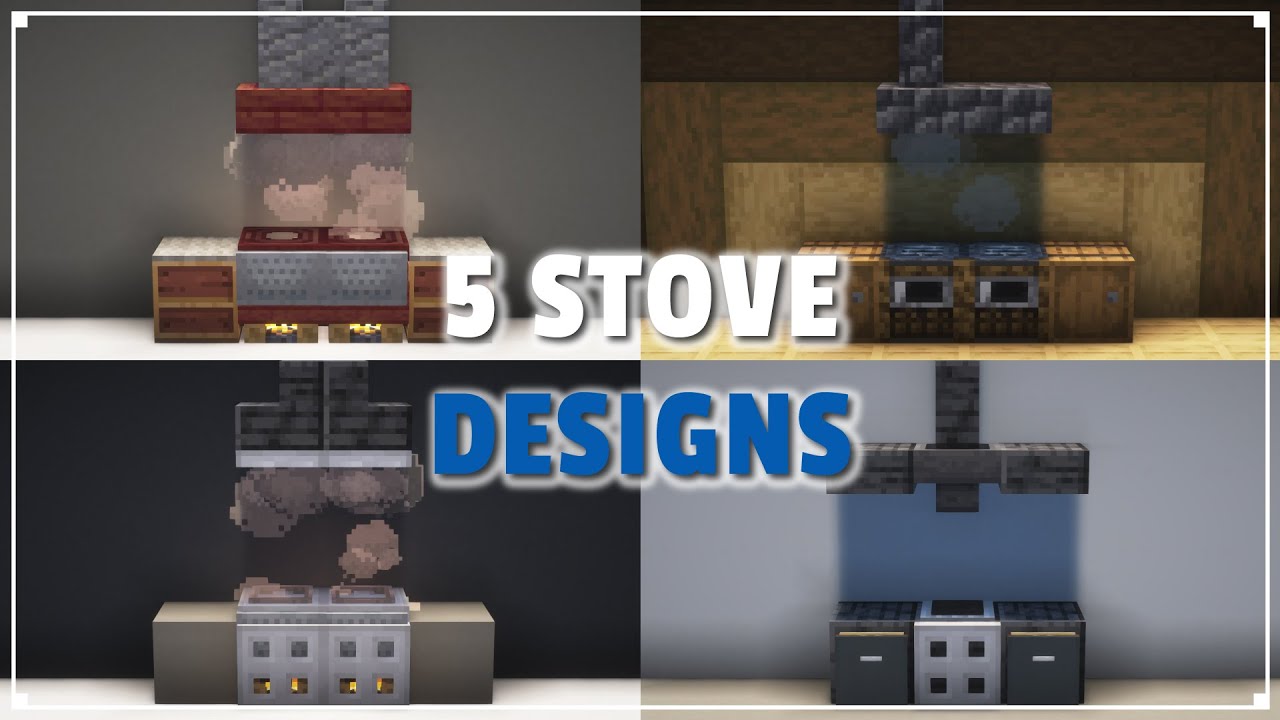 ⛏️ Minecraft: 5 Kitchen Stove Designs