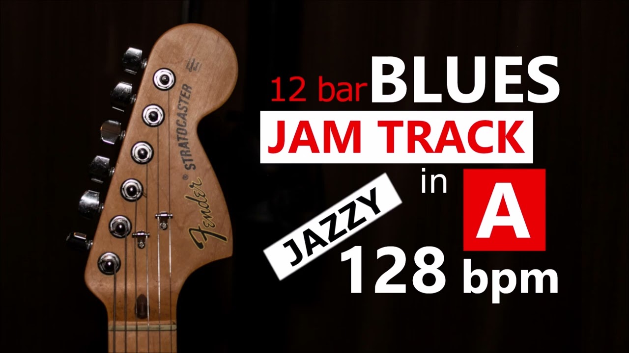 Blues Backing Track in A - Jazzy (12 bar, 128 bpm)
