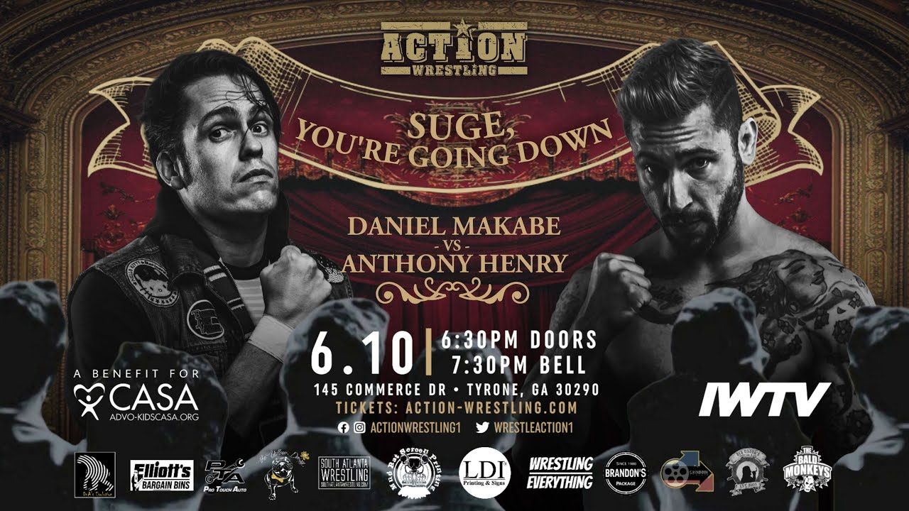 FREE MATCH!  Daniel Makabe v Anthony Henry from ACTION Wrestling