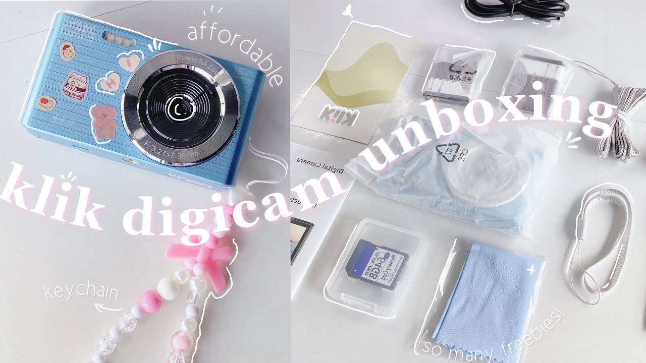 klik digicam unboxing 🎀 affordable + decorate with me + samples! ˚ ༘ ೀ⋆｡˚