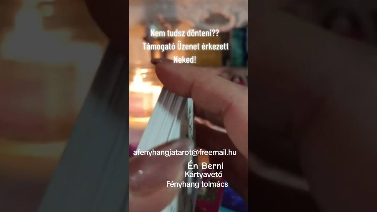 Nem tudsz dönteni??Üzeneted érkezett a Fénytől🙏 #afenyhangjatarot #tarot #üzenet #kártyavetés #hit 