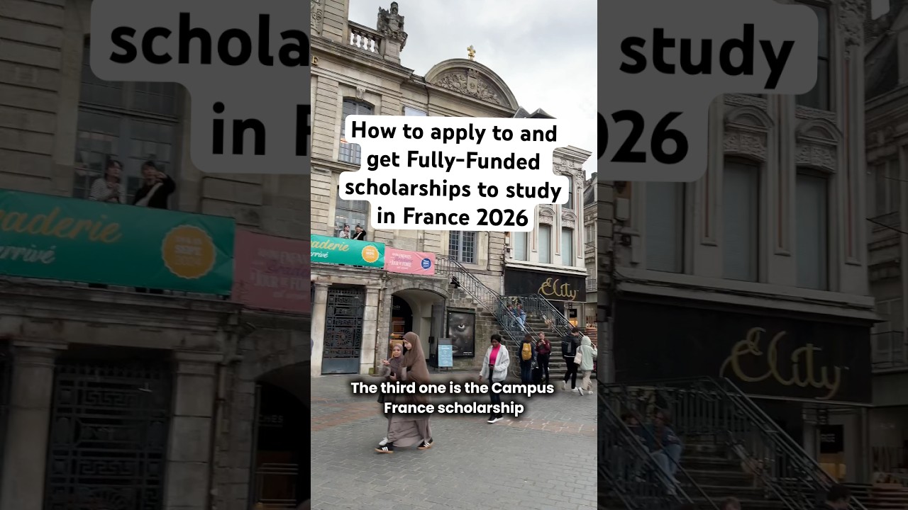Fully Funded scholarship opportunities in France 🇫🇷 #scholarship #france
