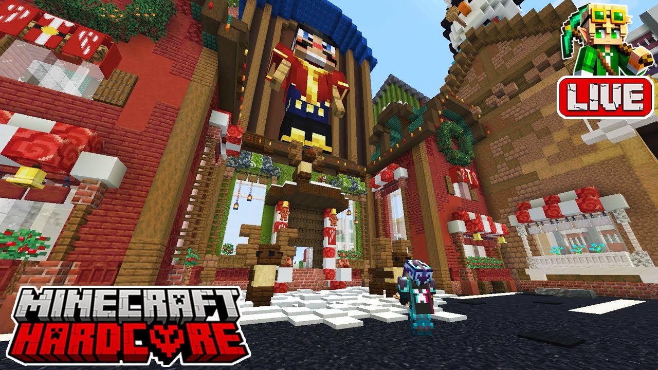 🔴 LIVE 🔴 Toy Store Build Exterior in my Hardcore Minecraft Forever World