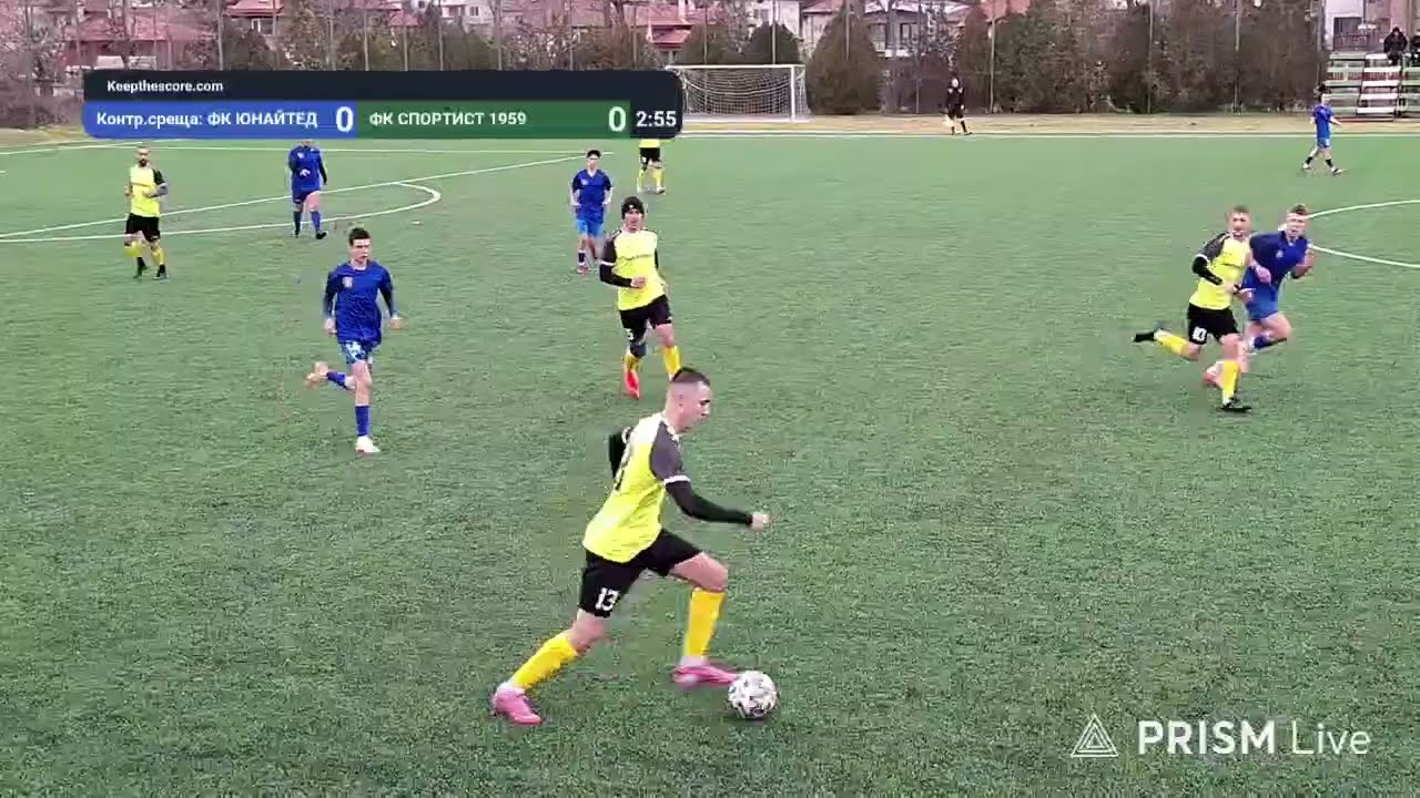⚽️ 1-во полувреме на контролна среща: ФК ЮНАЙТЕД Благоевград 🆚 ФК СПОРТИСТ 1959 Падеш - 25.01.26г.