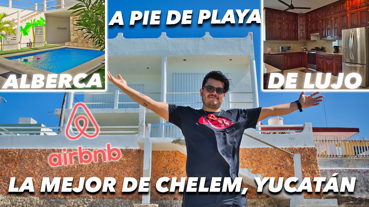 Visit&eacute; EL MEJOR AIRBNB EN Chelem, Yucat&aacute;n. Lujoso con alberca y a Pie de playa.
