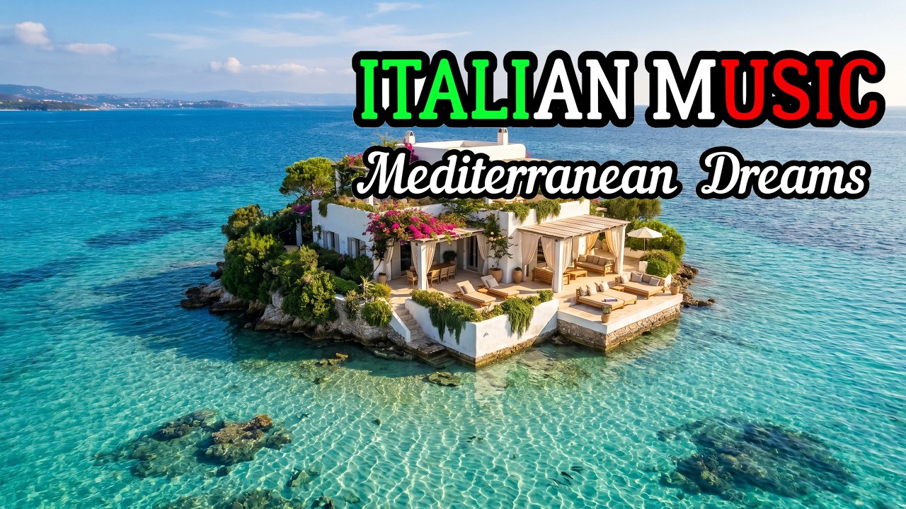 🎶 Italian Vibes & Mediterranean Music 🎶 1+ Hours Scenic Amalfi Coast & Lake Como Relaxing Escape 4K