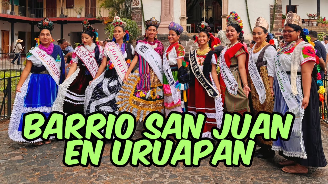 Entramos a un BARRIO de Uruapan, Michoac&aacute;n y NOS SORPRENDEN  Con sus Fiestas P&rsquo;urh&eacute;pechas