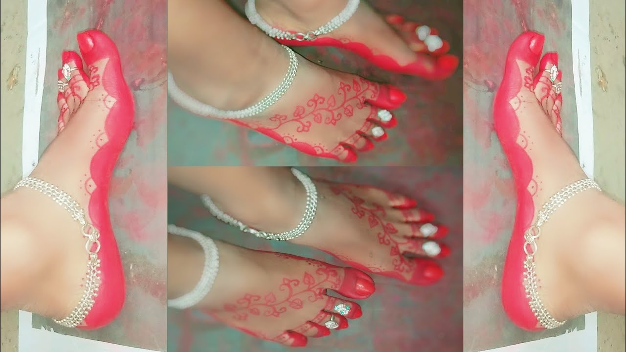 Alta Design || Simple Alta Design || Bengali Alta Design || New Alta Design || Bridal Alta Design