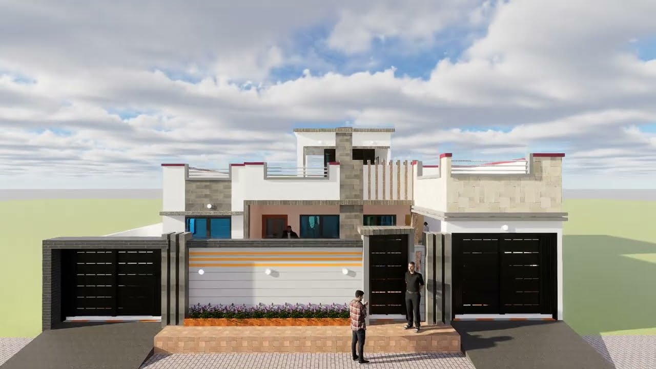 PLAN MAISON MODERNE VILLA SIMPLE 