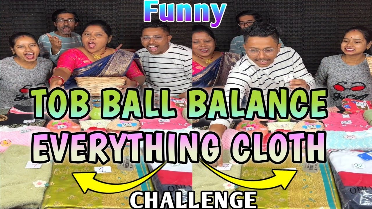 Demand Tob Ball Balance Everything Cloth Funny Challenge With Family
