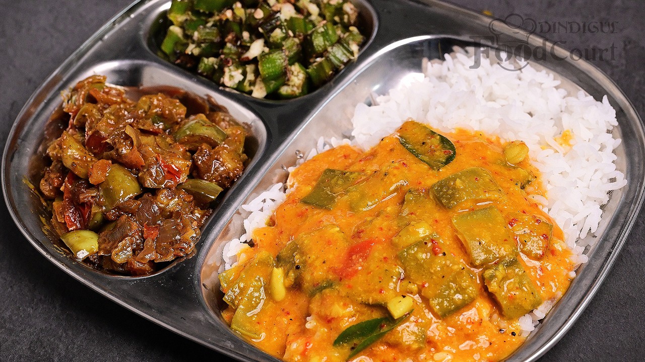 Best Lunch Combo Recipe/ Avarakkai Kulambu/ Brinjal Fry