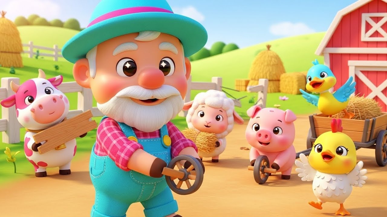 Farm in Action! Old MacDonald Needs Helpers Today 🚜🐑 | Nursery Rhymes for Kids