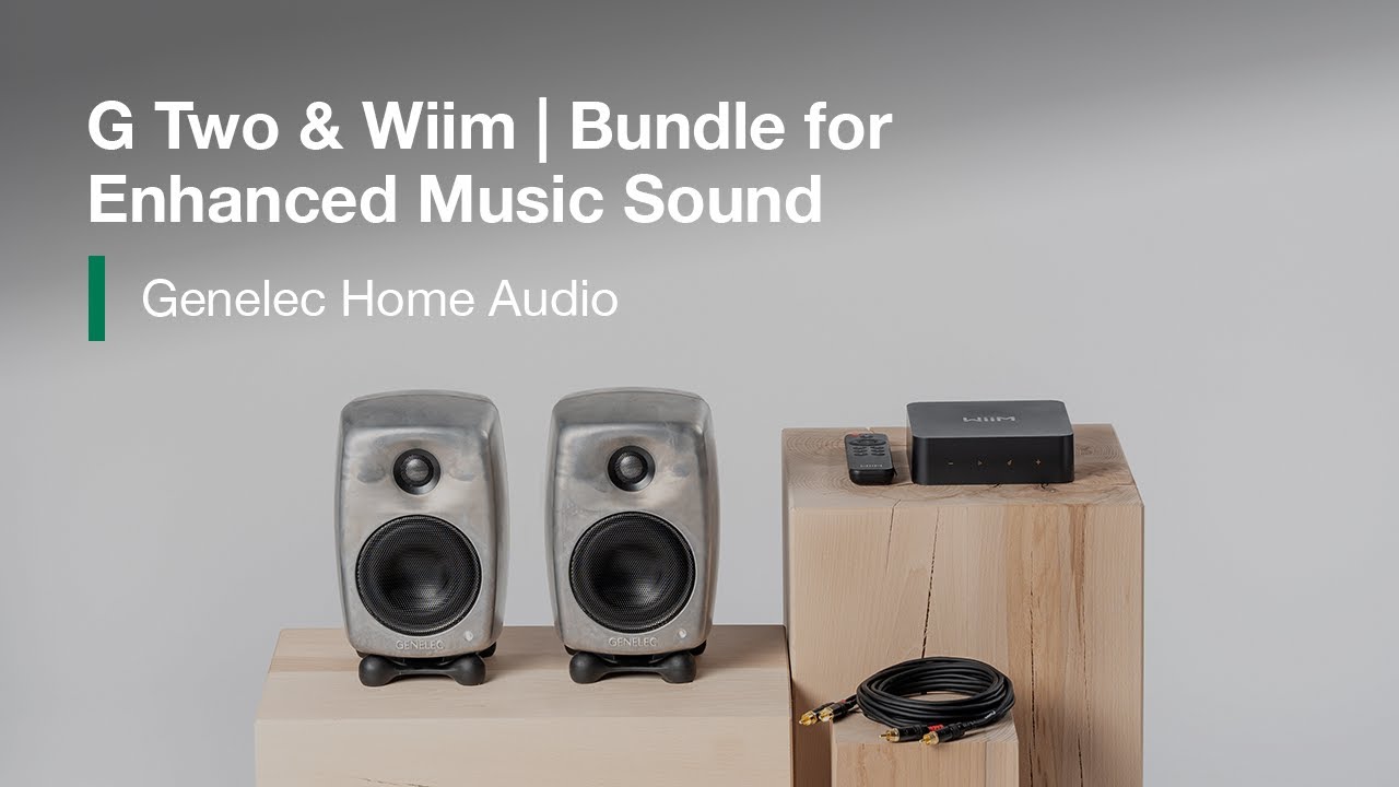 G Two & Wiim | Enhance Your Music Experience with Genelec Stereo Pair for Music
