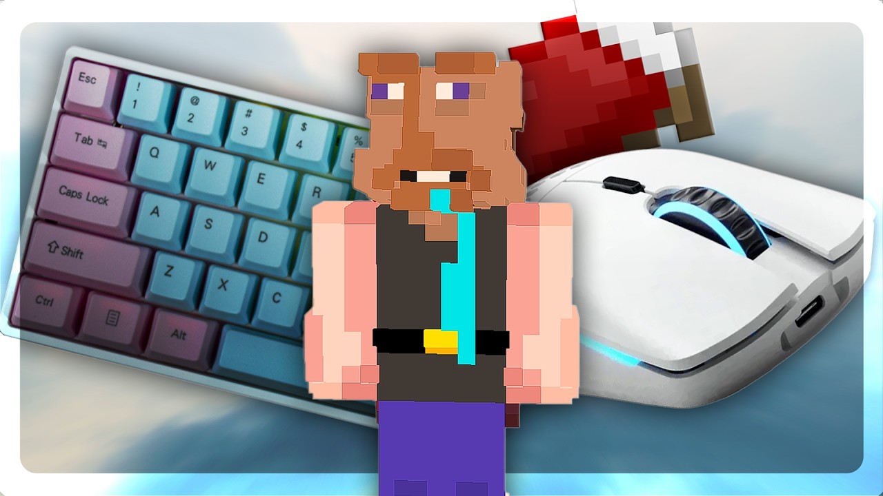 Thocky Keyboard + Mouse Sounds ASMR | Bedwars | بدوارز به صدای موس و کیبورد | ماینکرافت|