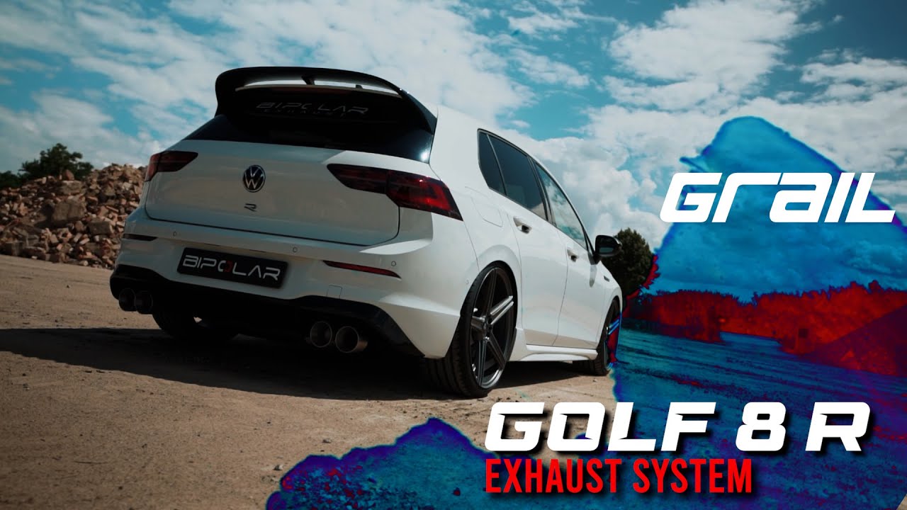 VW Golf 8 R | 3,5 Zoll Straight Pipe | Klappenabgasanlage | Bipolar Exhaust by GRAIL