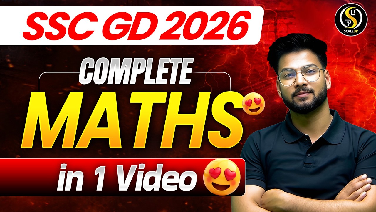 SSC GD Maths One Shot 2026 🔥 Complete Maths SSC GD in 1 Video | Live Class | Shivam Sir