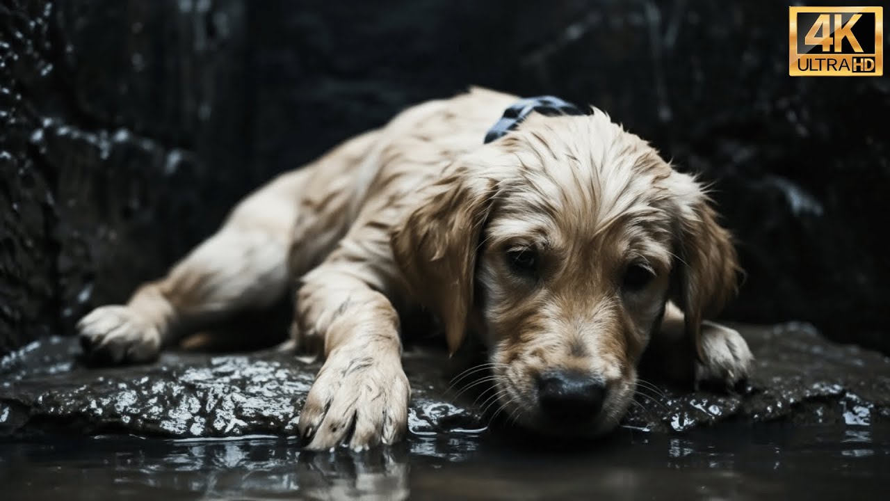 Esse cachorro caiu em um buraco profundo e ninguém ouviu seus latidos — até que algo inesperado acon