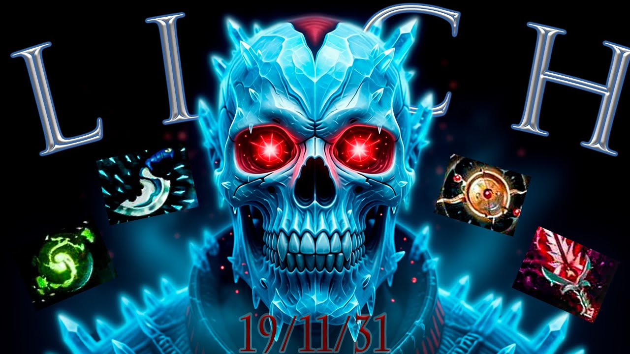 Lich: Вечная Зима, Пожирающая Души | лич пятерка gameplay Dota 2