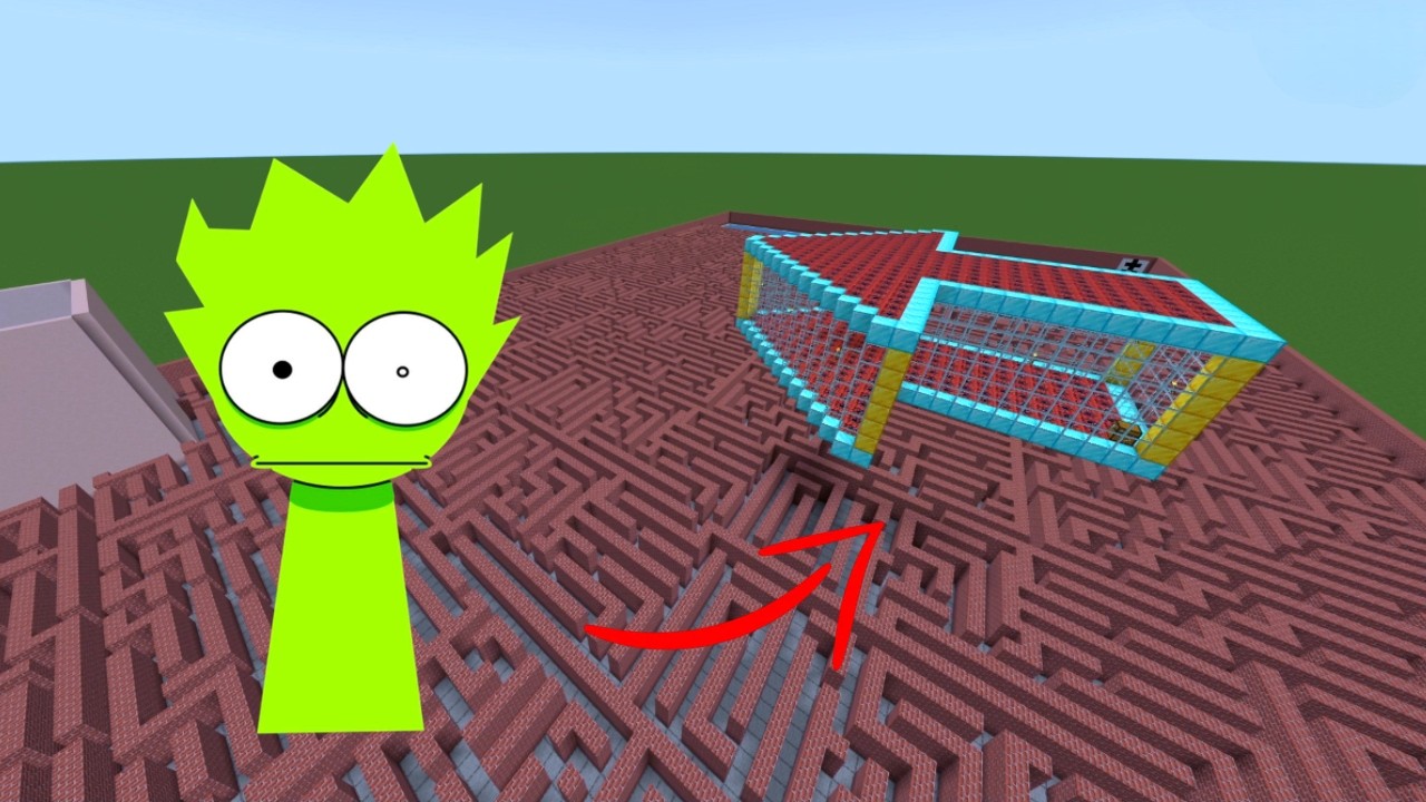 I Summon NEW Incredibox Sprunki in Maze Gmod Minecraft...