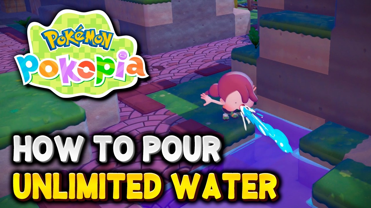 How to MAKE INFINITE WATER Anywhere in Pok&eacute;mon Pokopia (Absorb & Pour Liquids)