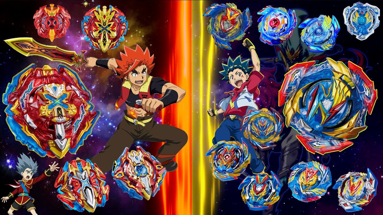【彼得豬 PeterPig 】戰鬥陀螺 歷代對決 灼炎寺凱薩『聖劍』VS 『戰神』蒼井霸斗 『 Xcalibur』vs『Valkyrie』