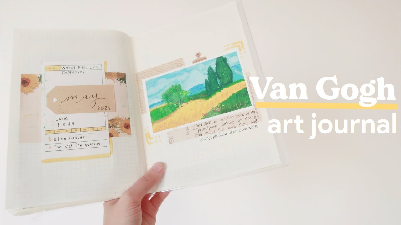 🌻 art journal: painting a Van Gogh | maidenmanila