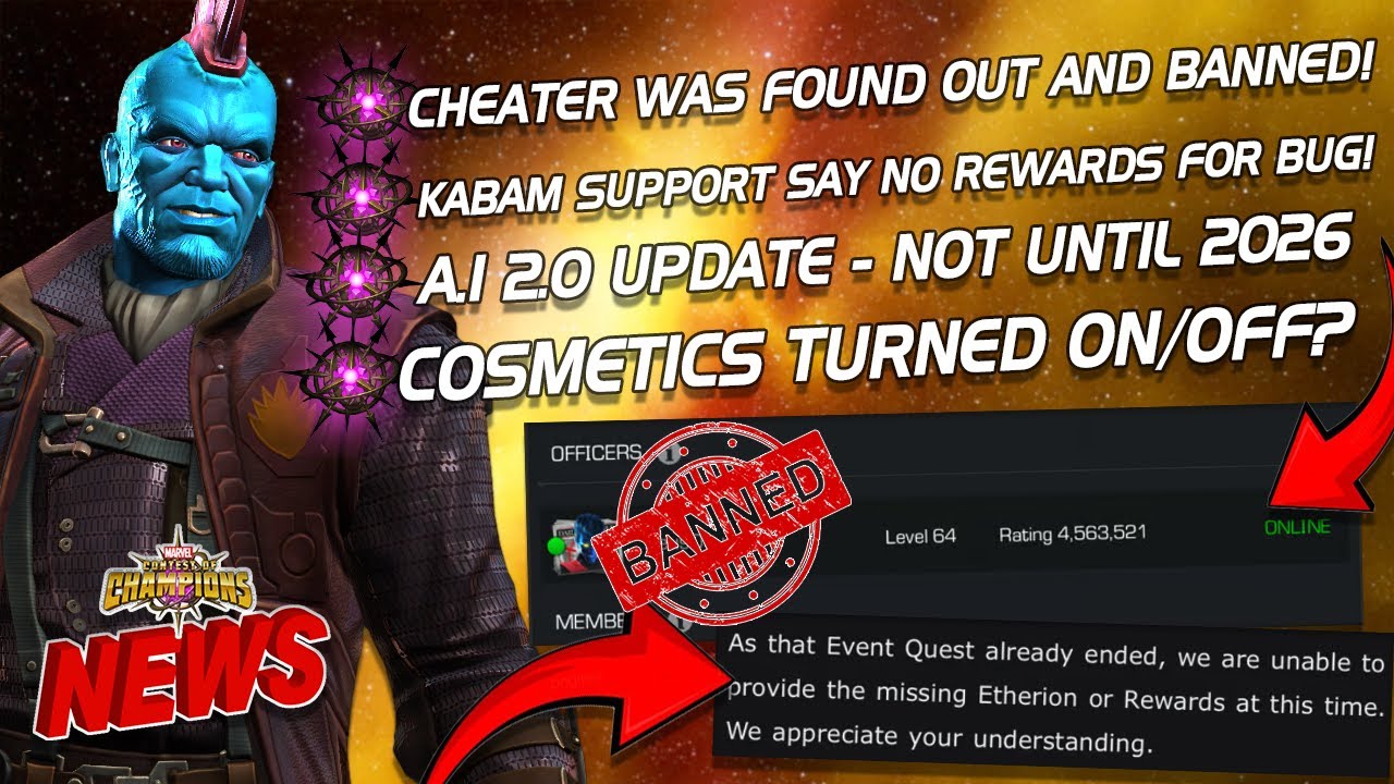ЗАБАНЕН! Ютуберы MCOC пострадали от этого читера | Kabam не платит вознаграждения за баг | Обновл...