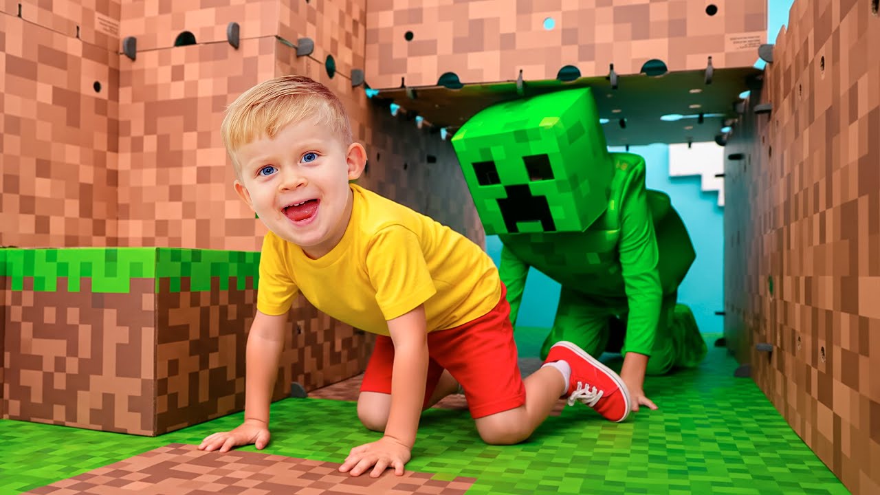 Selamatkan Anak Anjing di Labirin Minecraft! | Petualangan Oliver