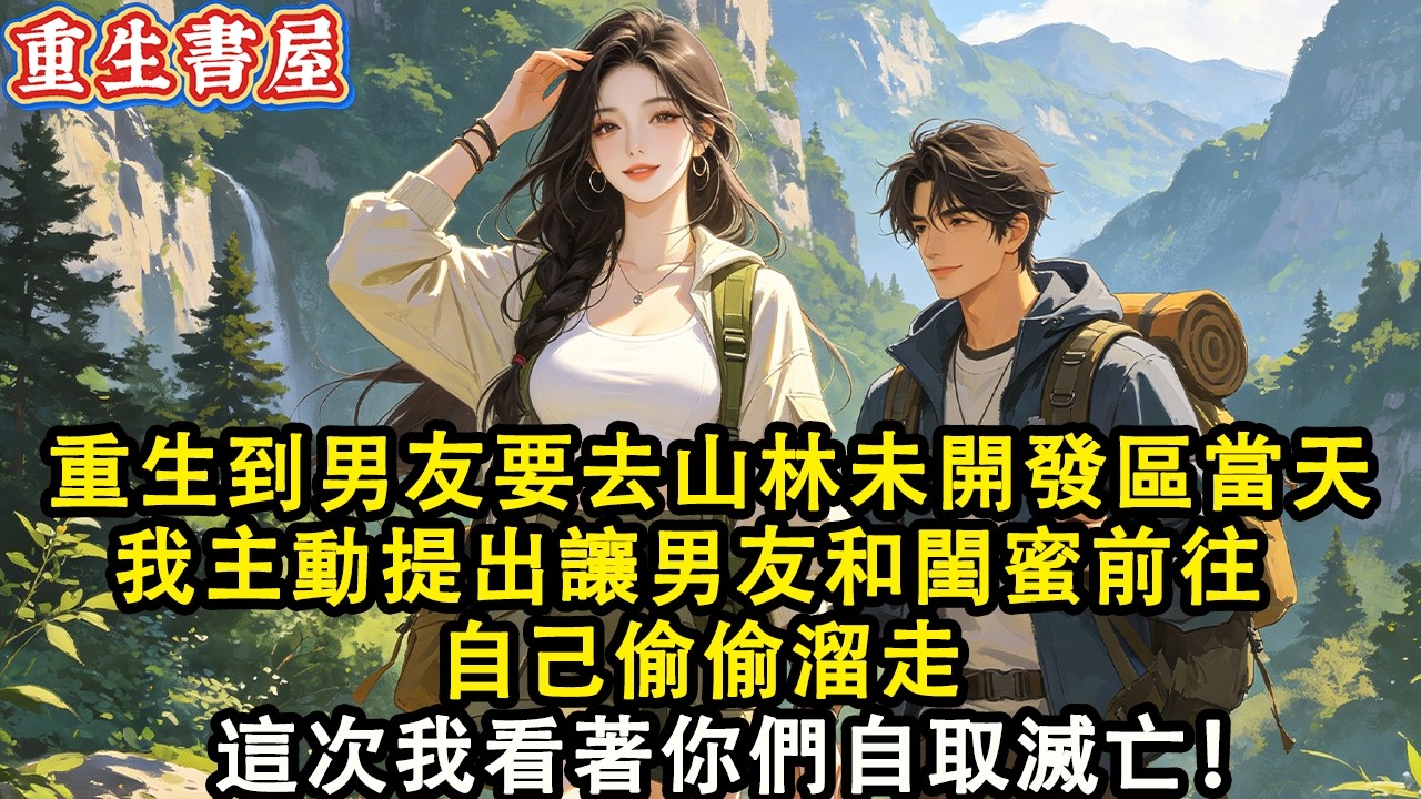 【重生爽文】我重生到男友要去山林未開發區當天 我主動提出讓男友和閨蜜前往  自己偷偷溜走 這次我看著你們自取滅亡！#小說 #重生 #爽文#動漫 #故事 #動畫