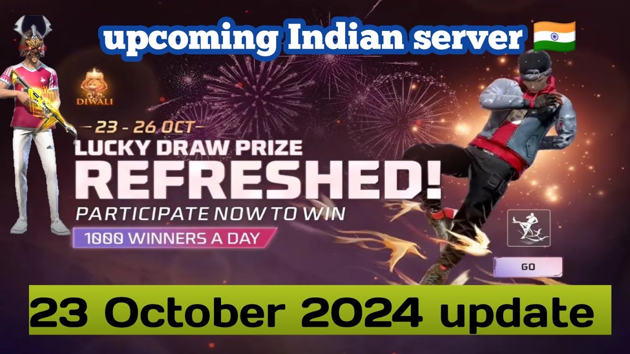 lucky draw price refreshed participate now to win 23/ October free fire update