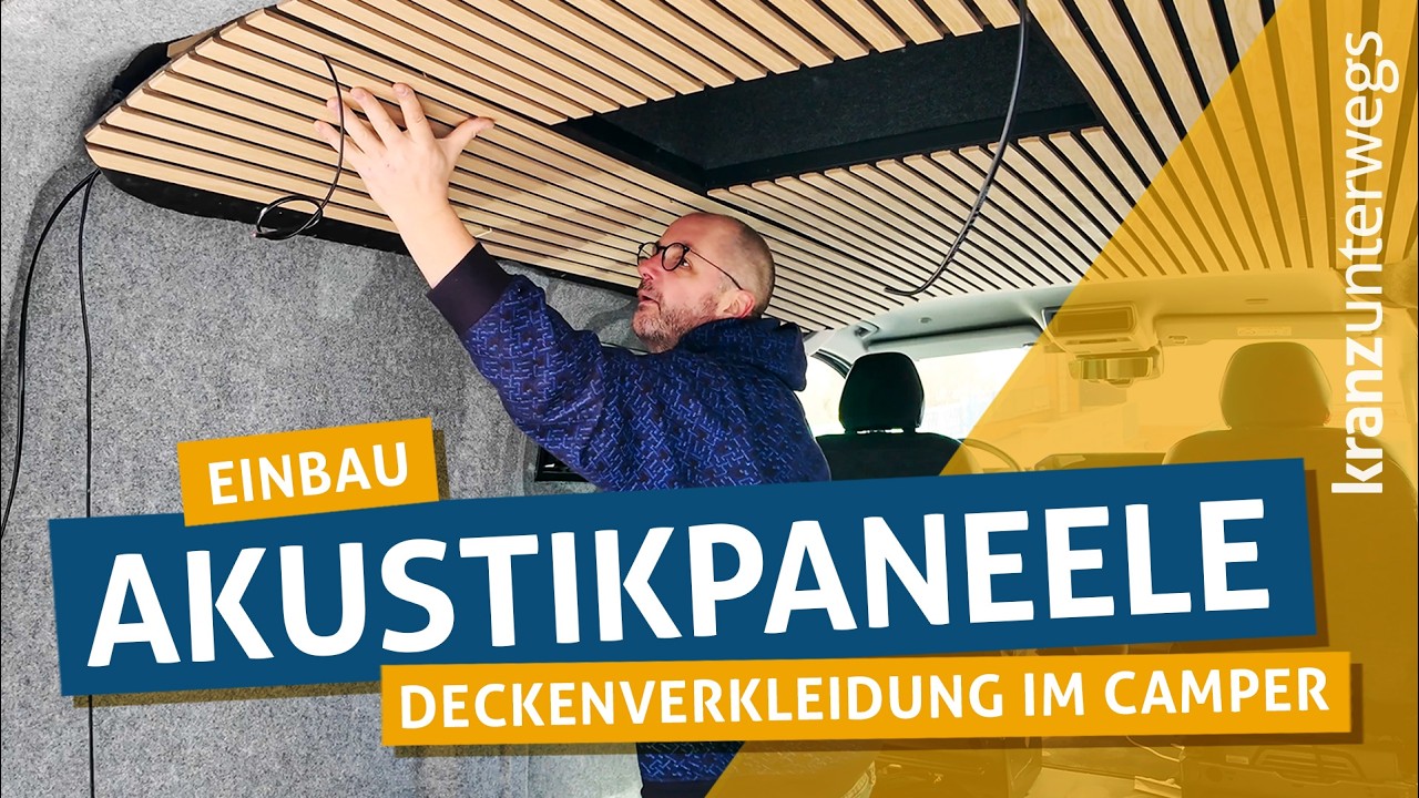 Die schönste Camper-Decke? Akustikpaneele und indirektes Licht