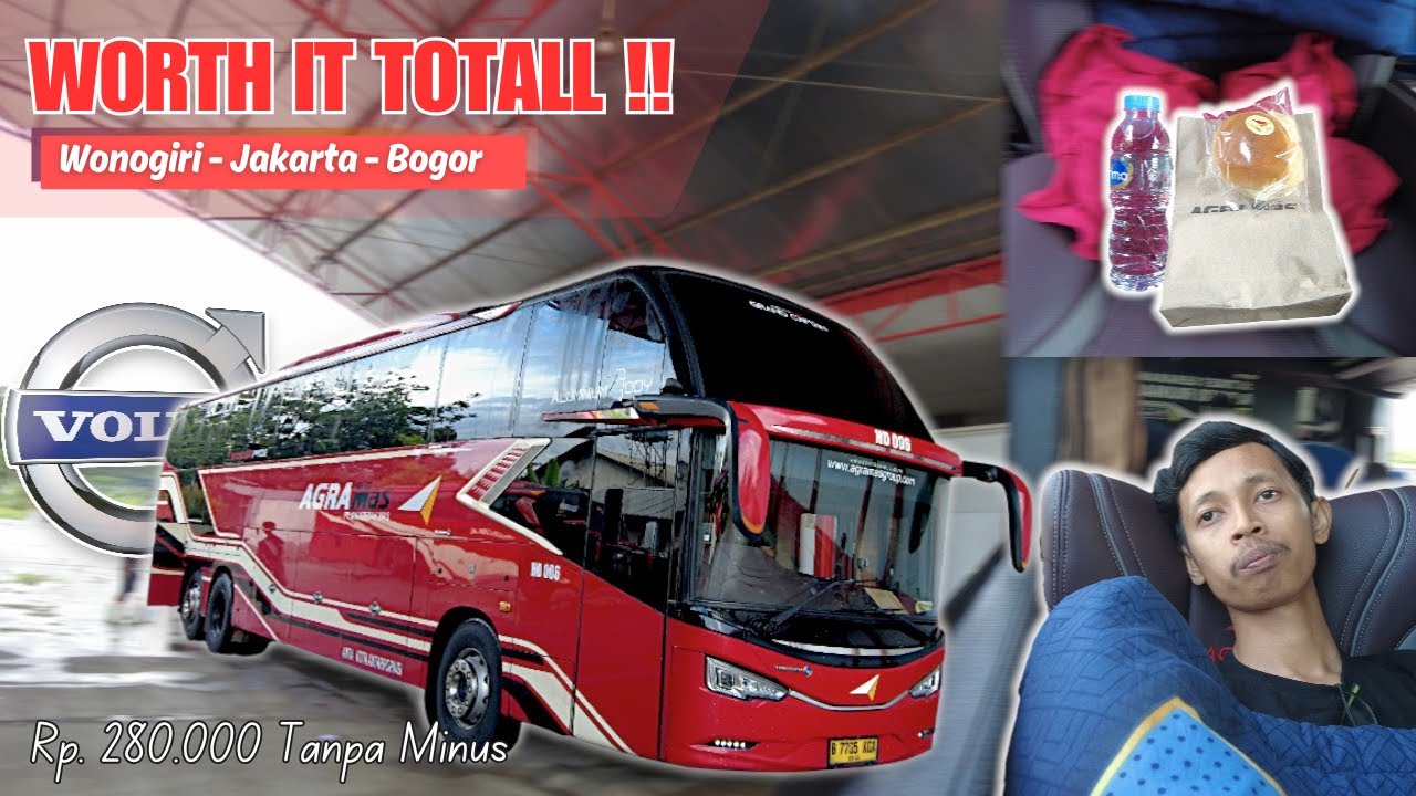 Rp. 280.000 SENYAMAN ITU !! JAM KEBERANGKATAN PALING TEPAT !! Wonogiri - Jakarta With Agra Mas HD006