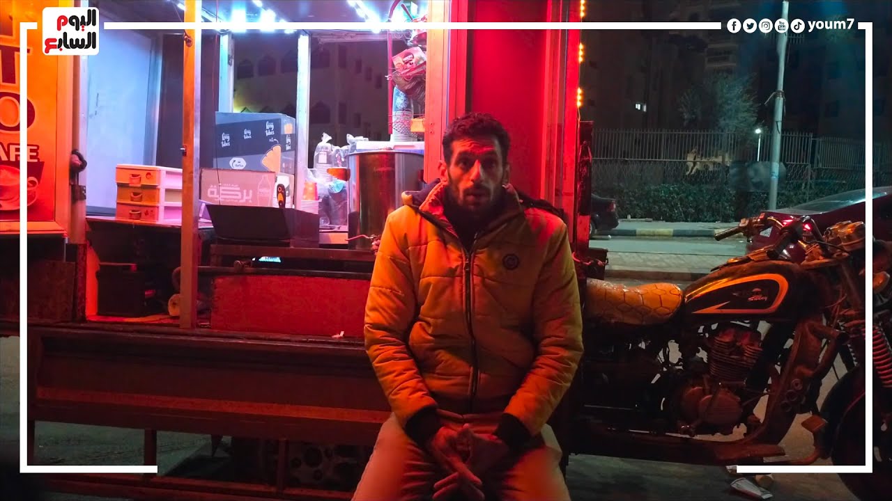 أحمد خلص دراسته وفكر فى مشروع خاص .. حول التروسيكل لكافيه متنقل
