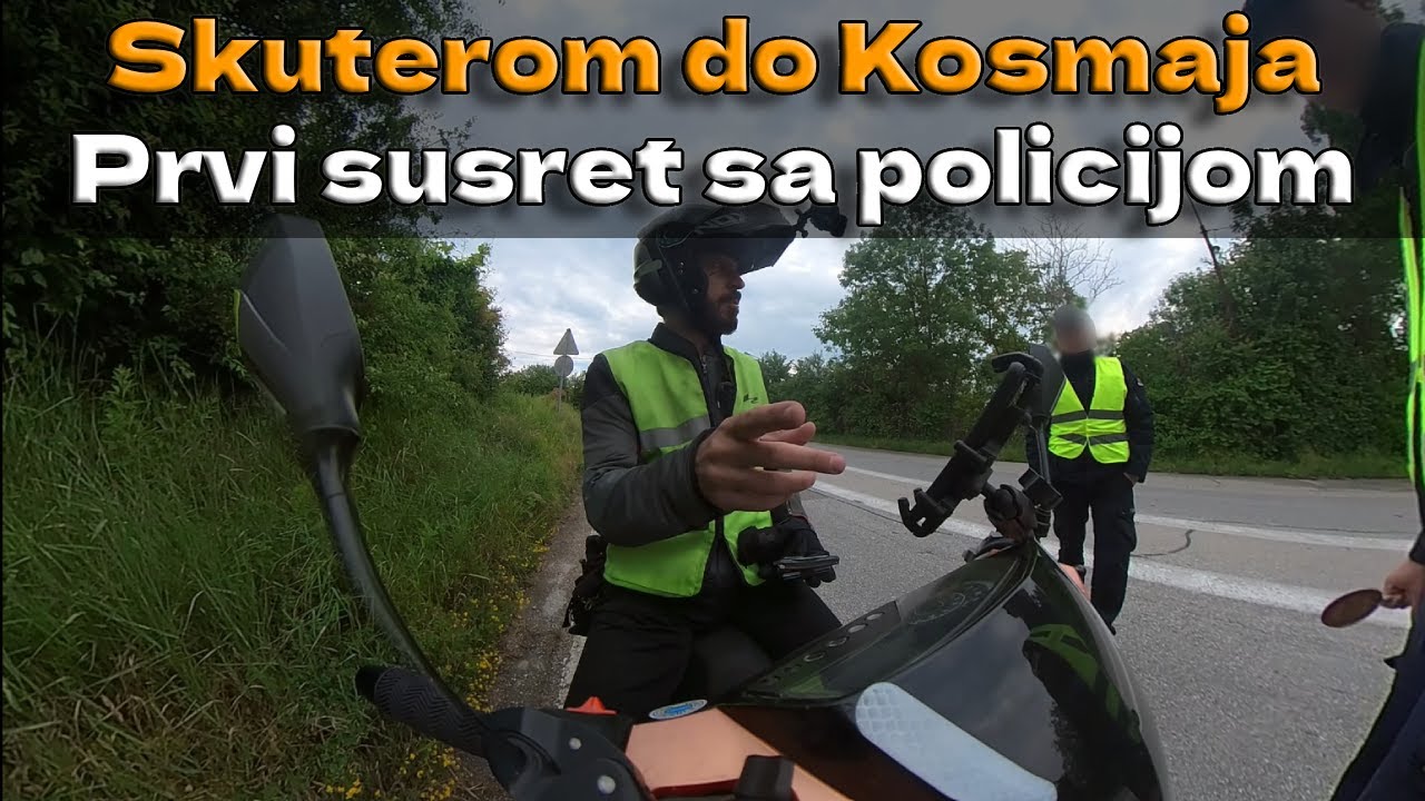 Neplanirana vožnja skuterom 125cc do Kosmaja | Prvi susret sa policijom