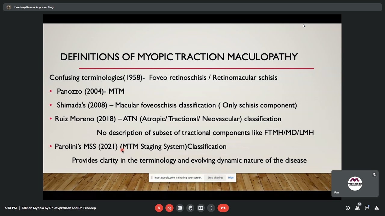 Surgical Overview of Myopic Traction Maculopathy, Dr. Pradeep S, 13 Nov 2021