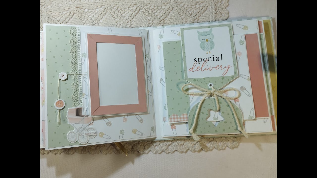 Scrapbooking | Presentación álbum:  Mi preciosa Bebé. Colección “It´s a Girl” de Echo park