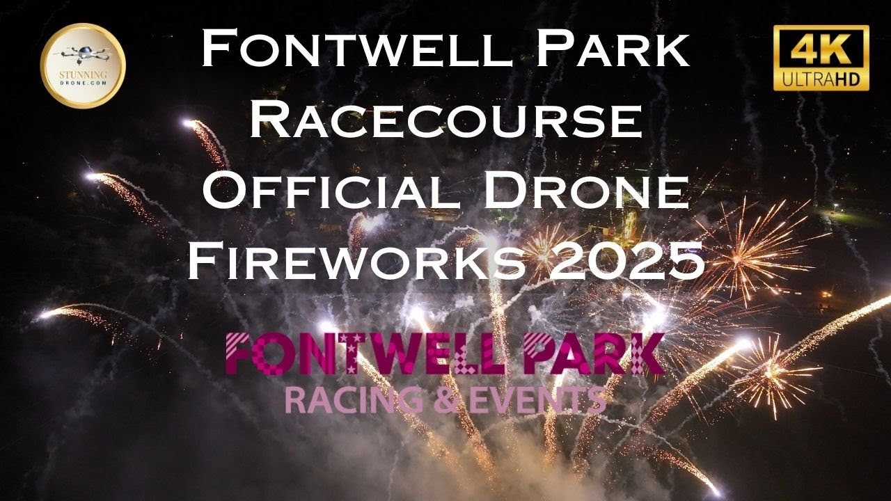 Fontwell Park Racecourse Official Drone Fireworks 2025