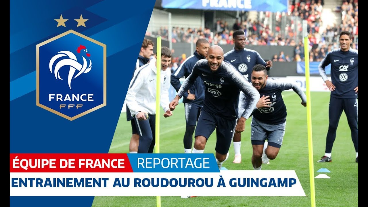 L'entraînement des Bleus à Guingamp, Equipe de France I FFF 2018