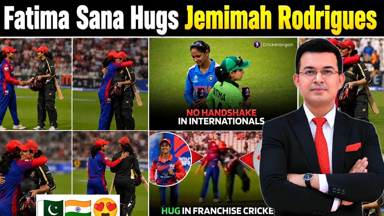 Fatima Sana Hugs Jemimah Rodrigues After The Hundred Match | Heartwarming Moment Wins Million Hearts