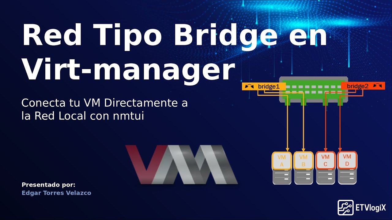 Conecta tu Máquina Virtual a tu Red Local: Guía para Configurar Red Bridge con Virt-manager y nmtui