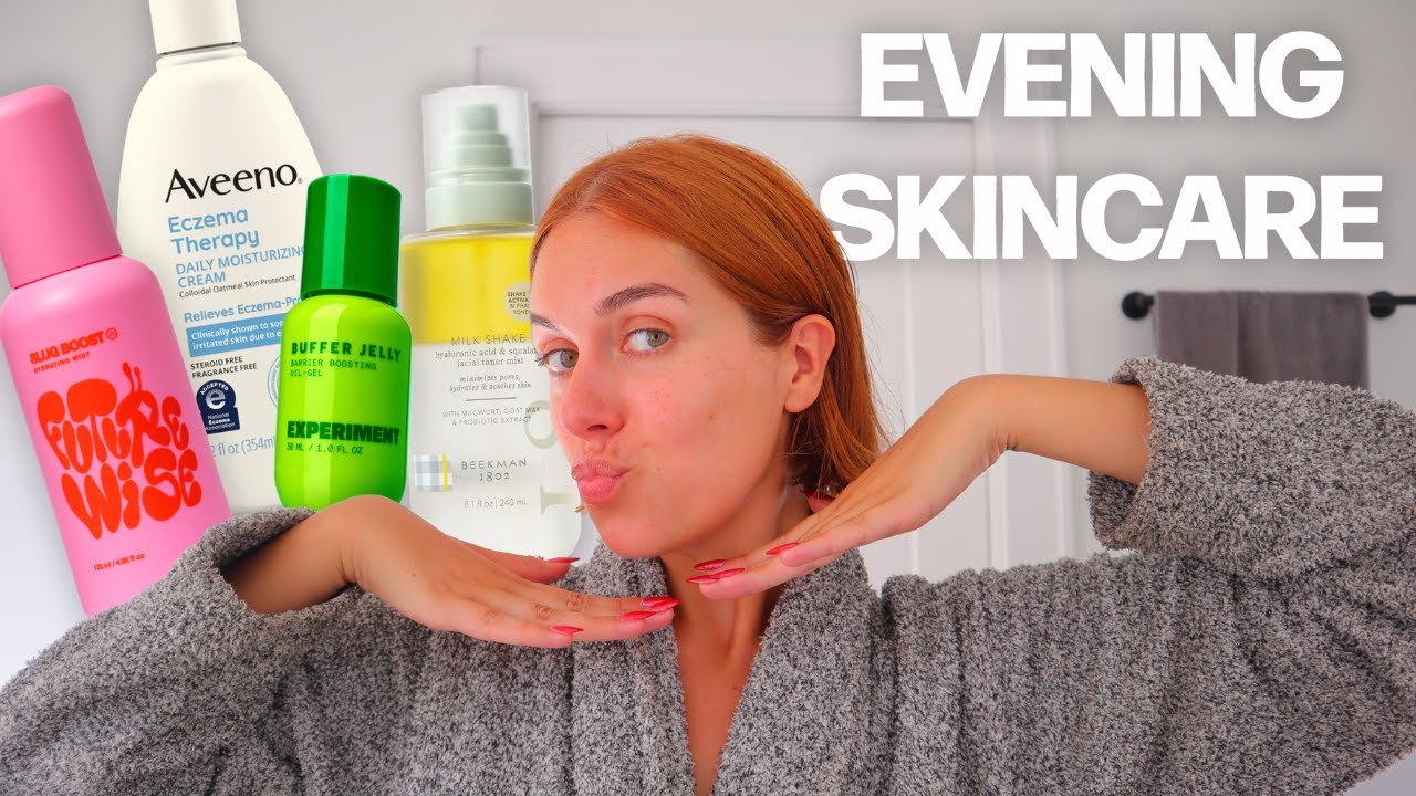 CURRENT EVENING SKINCARE ROUTINE // sensitive skin + hydration focused 🧖🏼‍♀️